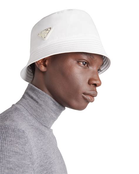 white prada bucket hats men's.